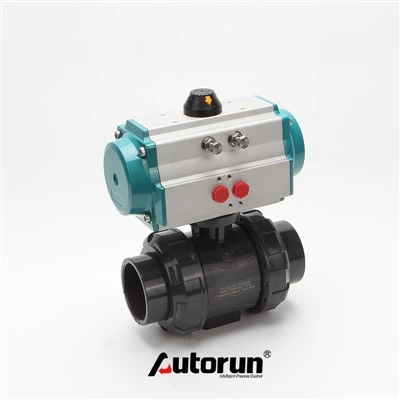 Pneumatisk PVC-plastkulventil